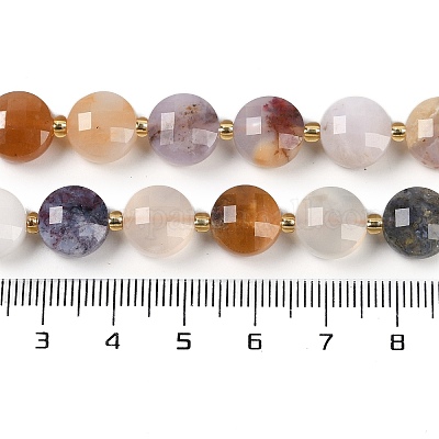 Природные голубые халцедон бисер пряди&nbsp;G-B094-A16-01-1