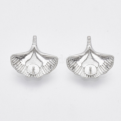 Латунный микро-паве прозрачный кубический цирконий KK-T054-21P-NF-1