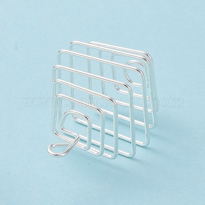 Подвески в клетку из бисера из железной проволоки&nbsp;LS-IFIN-Q126-01S-1