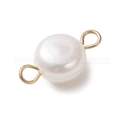 Подвески-соединители с натуральным жемчугом PALLOY-JF04637-1