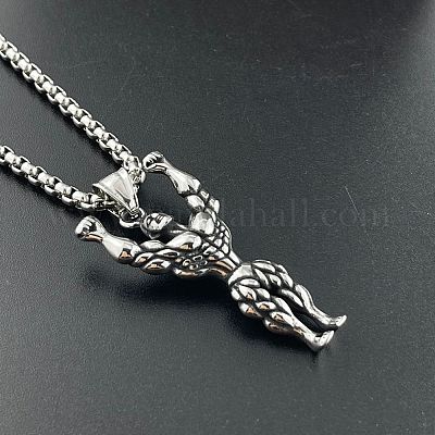 Стильные мужские подвески-ожерелья унисекс из нержавеющей стали 304 FB2281-1