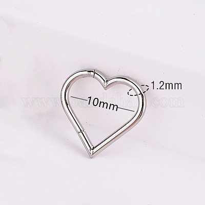 Кольца для носа из нержавеющей стали 316l с микропаве из кубического циркония WG5D603-17-1