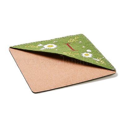 4 шт. персонализированные закладки-уголки с вышивкой вручную JX587I-1