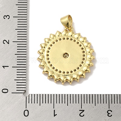 Стойки обшивки латунь микро проложить Циркон подвеску KK-P272-07G-1