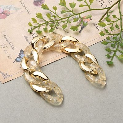 Прозрачные акриловые и пластиковые цепочки для бордюров ручной работы AJEW-JB00826-1