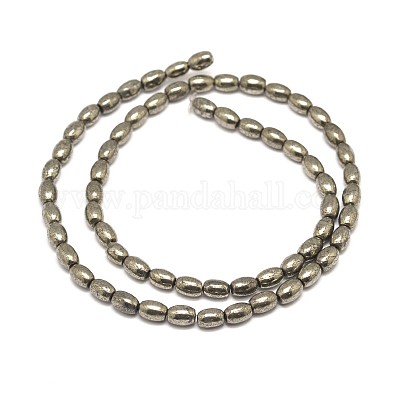 Естественно пирит риса шарики нити G-I125-102B-1