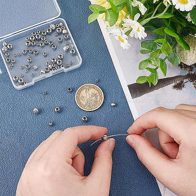 80шт 4 стильные латунные бусины KK-BC0008-89-1