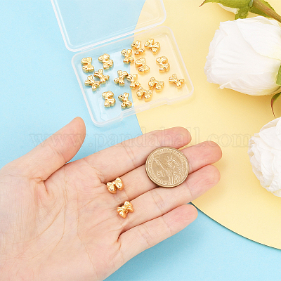 20шт 2 стиля латунные бусины&nbsp;KK-BBC0023-17-1