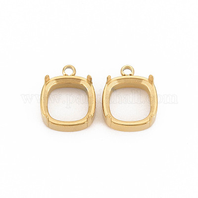 Ионное покрытие (ip) нержавеющая сталь 304 подвеска кабошон оправа STAS-N097-179LG-1