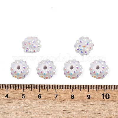 AB-цвет смолы горный хрусталь бисер RESI-S315-10x12-16-1