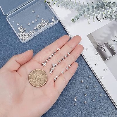 100 шт. бусины из нержавеющей стали марки 304 STAS-UN0025-41-1