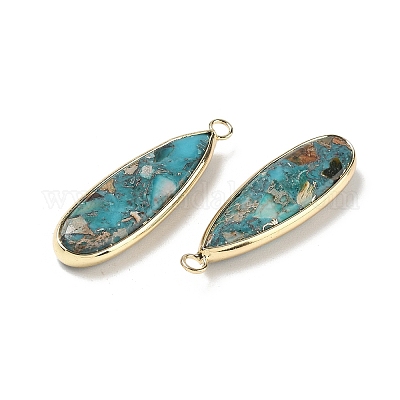 Подвески из окрашенной синтетической императорской яшмы G-D337-02G-1