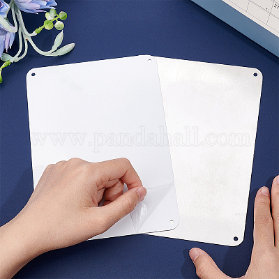 Алюминиевые пустые предупреждающие знаки DIY-GL0003-03B-1