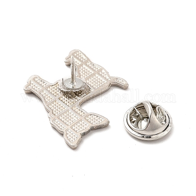 Эмалированная булавка с латунными защелками-бабочками JEWB-A006-01D-1