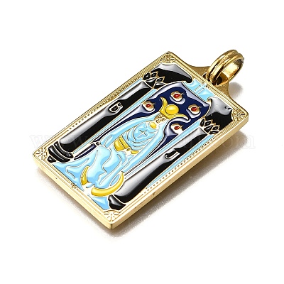 Эмалевые подвески из нержавеющей стали 304 таро STAS-M119-07C-G-1