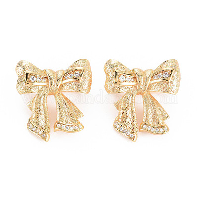 Реечное покрытие латунь микро паве прозрачный кубический цирконий твистер застежки KK-N233-177-1