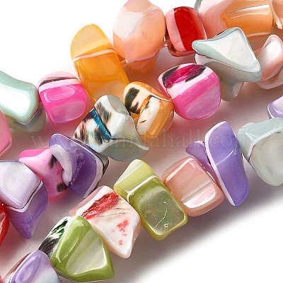 Нити бусин из натуральных трохоидных/трохус ракушек SHEL-B003-02L-1