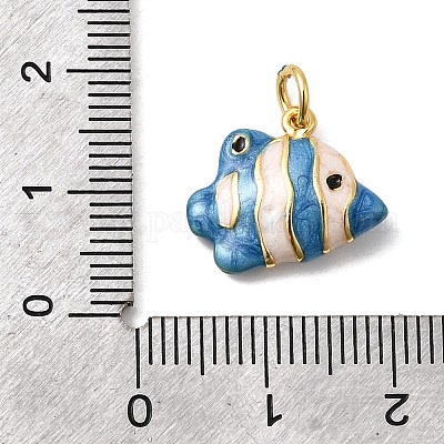 Латунь эмаль подвески&nbsp;KK-H092-01G-1