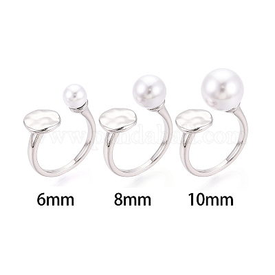 Плоские круглые латунные колышки для колец KK-N274-27P-1