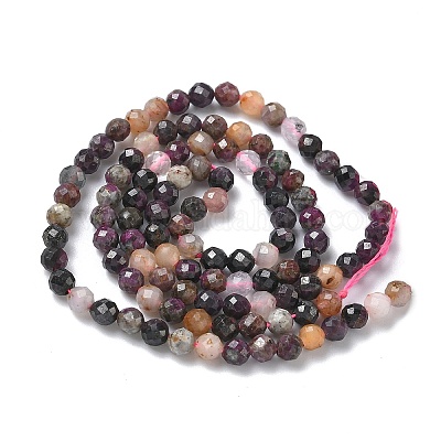 Натуральные рубиновые бисерные пряди&nbsp;G-L651-C07-3mm-1