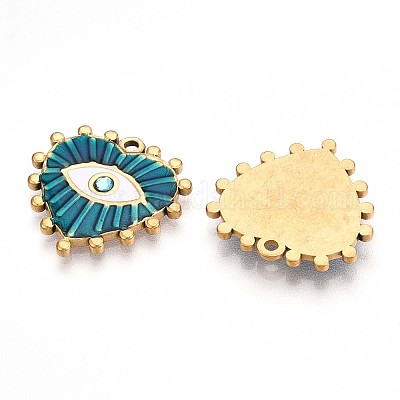 Ионное покрытие (ip) 304 нержавеющая сталь эмаль стразы подвески STAS-T064-56A-1