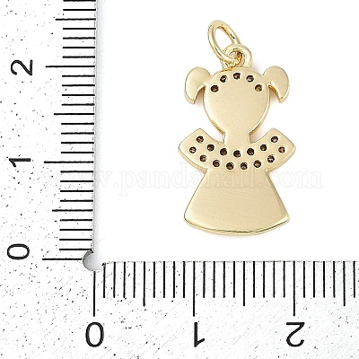 Стойки обшивки латунь микро проложить Циркон подвеску KK-H509-35G-02-1