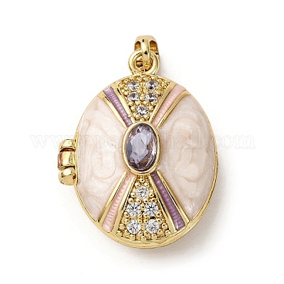 Латунные микропроволочные кубические циркониевые медальоны KK-F912-02G-1