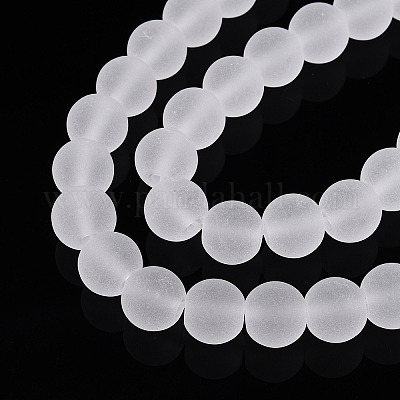 Прозрачные стеклянные бусины GLAA-T032-T8mm-MD13-1