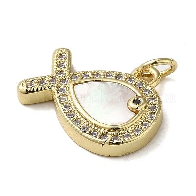 Латунные микро проложить кубического циркония подвески KK-Q808-42G-1