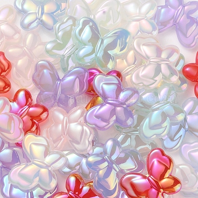 УФ-покрытие радужное радужное имитация желе акриловые бусины OACR-K003-012-1