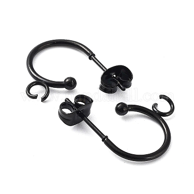 Фурнитура для сережек-гвоздиков из нержавеющей стали 304 STAS-Z028-B02-B-02-1