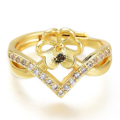 Регулируемые латунные колышки для пальцев ZIRC-I049-03G-1