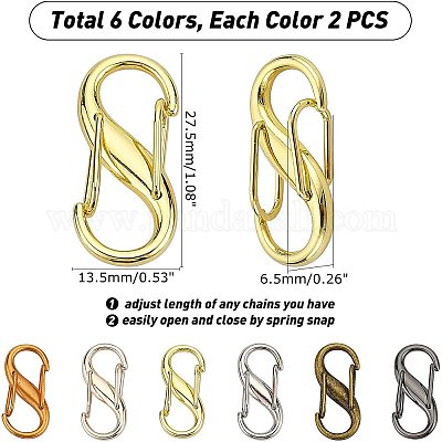 12 шт. 6-цветные сумки из сплава своими руками FIND-WR0003-24-1