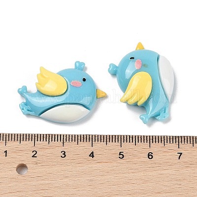 Кабошоны с декодированием из непрозрачной смолы на тему насекомых RESI-M044-03C-1