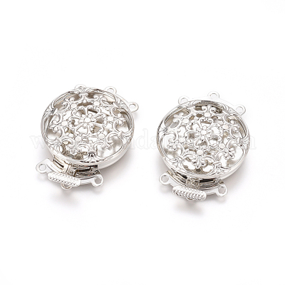 Застежки латунные коробки X-KK-L053-04P-1