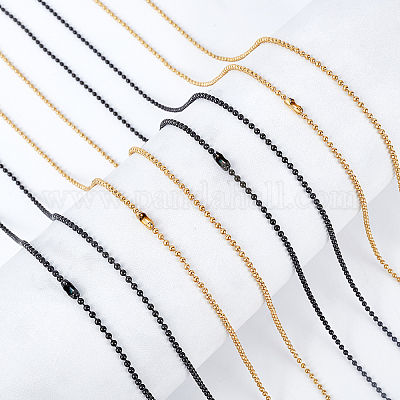 Наборы для самостоятельного изготовления ожерелья из шариковой цепи из нержавеющей стали 304 DIY-UN0001-52-1