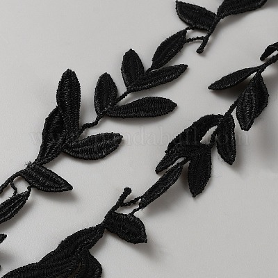 Отделка из полиэстерового кружева в виде листьев&nbsp;DIY-WH0170-55-1