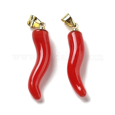 Лэмпворк ручной работы с латунными подвесками KK-Q095-02B-1