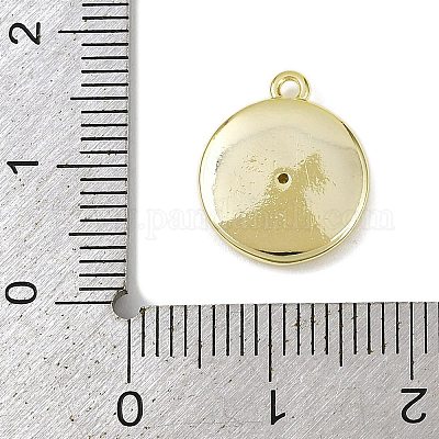 Подвески из латуни с прозрачным фианитом KK-L238-06G-1