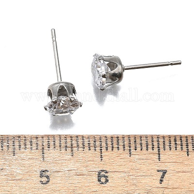 Кубического циркония уха шпильки X-STAS-E051-3D-1