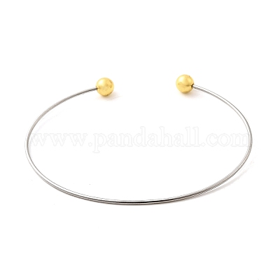 Изготовление браслета-манжеты из нержавеющей стали 201 толщиной 1.2 мм BJEW-Z144-01GP-01-1