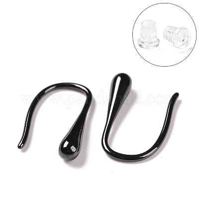 Гипоаллергенные серьги с подвесками из биокерамики и циркония EJEW-Z023-05-1