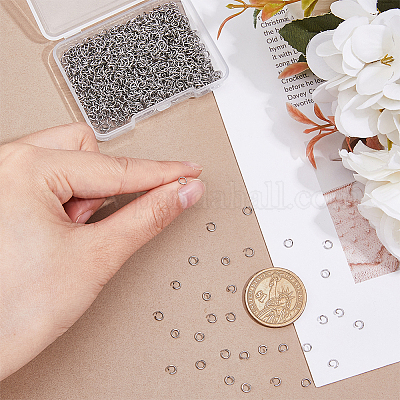 1000 шт. Открытые соединительные кольца из нержавеющей стали 304 STAS-DC0016-02-1