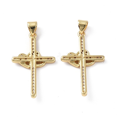 Латунные микро проложить кубического циркония подвески KK-E068-VF280-1