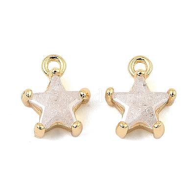 Латунные микро проложить кубического циркония подвески KK-C155-09G-01-1