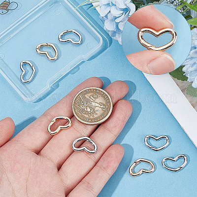 10 шт. 2-х цветные латунные кольца для пружинных затворов KK-BBC0003-88-1