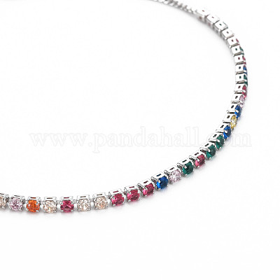 Теннисный браслет из кубического циркония BJEW-T020-03B-01P-1