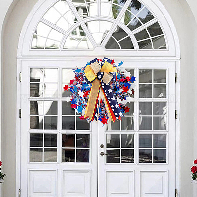 Большой бант из полиэстера FIND-WH0126-414B-1