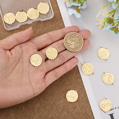 12 шт. 12 стиля ионного покрытия (IP) 304 нержавеющая сталь соединительные подвески STAS-CA0002-14-1