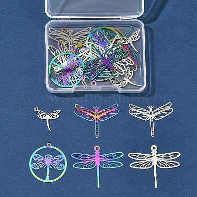 24 шт. 6 стиля ионного покрытия (IP) 201 подвески из нержавеющей стали STAS-FS0002-12-1